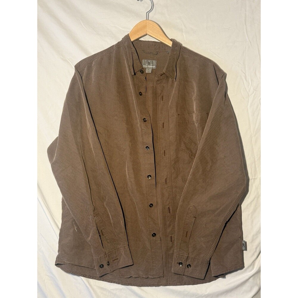 Men’s Royal Robins Button Down Shirt Long Sleeve Size Large Organic Modal Blend